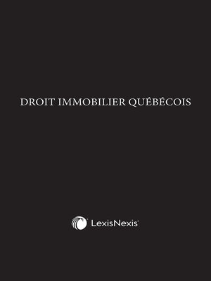 cover image of Droit immobilier québécois